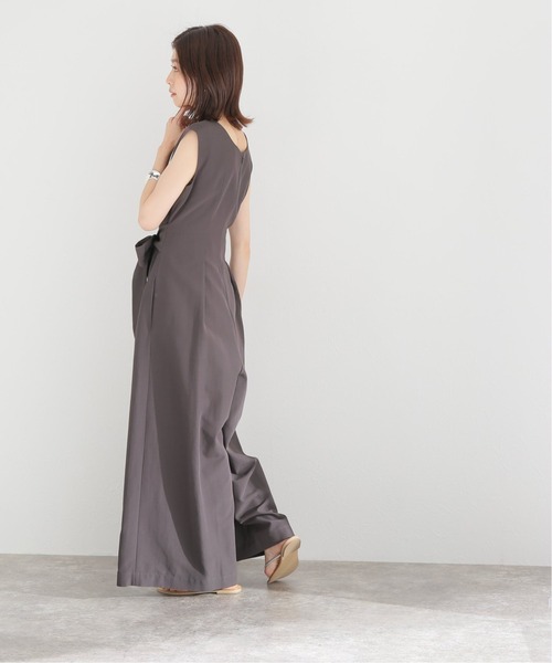 La TOTALITE(ラトータリテ)の「タックデザインオールインワン【手洗い可能】(つなぎ/オールインワン・レディース・ブラック/ブラウン・FREE)」の13枚目の写真