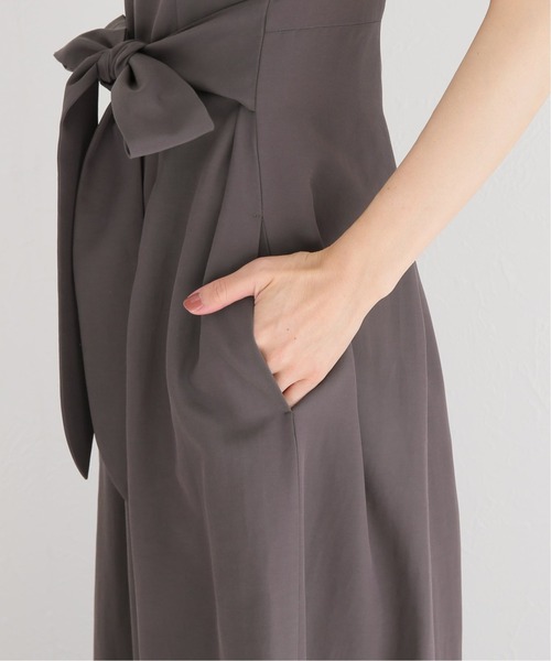 La TOTALITE(ラトータリテ)の「タックデザインオールインワン【手洗い可能】(つなぎ/オールインワン・レディース・ブラック/ブラウン・FREE)」の14枚目の写真