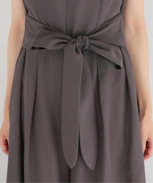 La TOTALITE(ラトータリテ)の「タックデザインオールインワン【手洗い可能】(つなぎ/オールインワン・レディース・ブラック/ブラウン・FREE)」の8枚目の写真