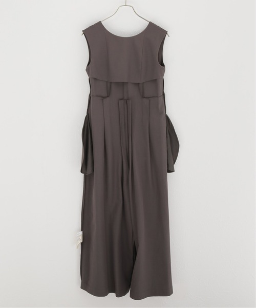 La TOTALITE(ラトータリテ)の「タックデザインオールインワン【手洗い可能】(つなぎ/オールインワン・レディース・ブラック/ブラウン・FREE)」の12枚目の写真