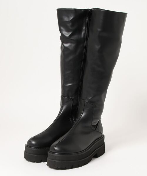 NOFALL(ノーフォール)の「トラックソールロングビガーブーツ(ブーツ・レディース・ブラック/アイボリー・LL/3L/S/M/L)」の17枚目の写真