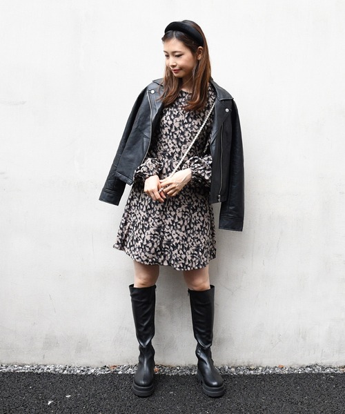 NOFALL(ノーフォール)の「トラックソールロングビガーブーツ(ブーツ・レディース・ブラック/アイボリー・LL/3L/S/M/L)」の19枚目の写真