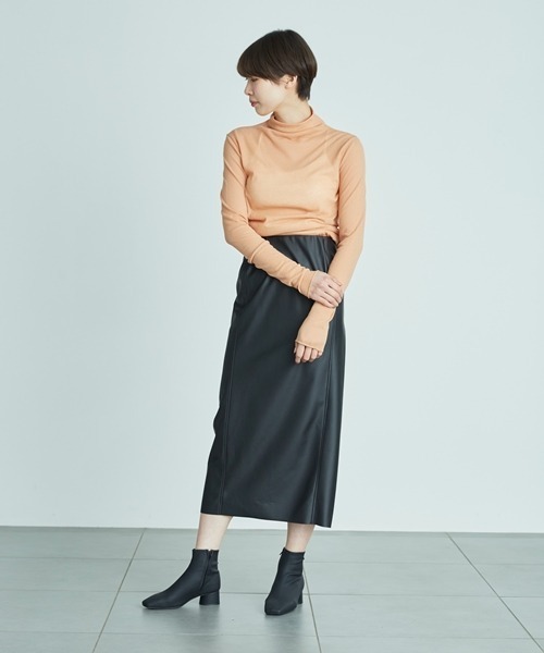 emmi(エミ)の「【emmi original】ストレッチブーツ(ブーツ・レディース・ブラック/アイボリー・38/36/37)」の4枚目の写真