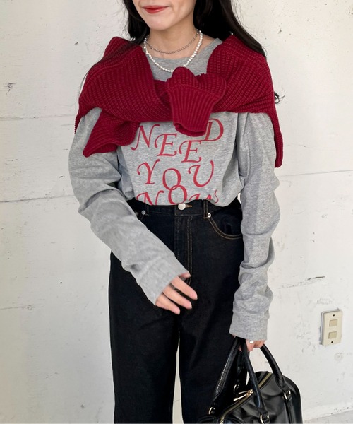 EPIMI E'PIMMY（エピミエピミー）の「《ユニセックス》アソートBIG-T（Tシャツ/カットソー・レディース・ホワイト/オフホワイト/杢グレー/ピンクベージュ・MEDIUM）」の3枚目の写真