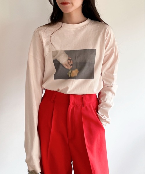 EPIMI E'PIMMY（エピミエピミー）の「《ユニセックス》アソートBIG-T（Tシャツ/カットソー・レディース・ホワイト/オフホワイト/杢グレー/ピンクベージュ・MEDIUM）」の4枚目の写真