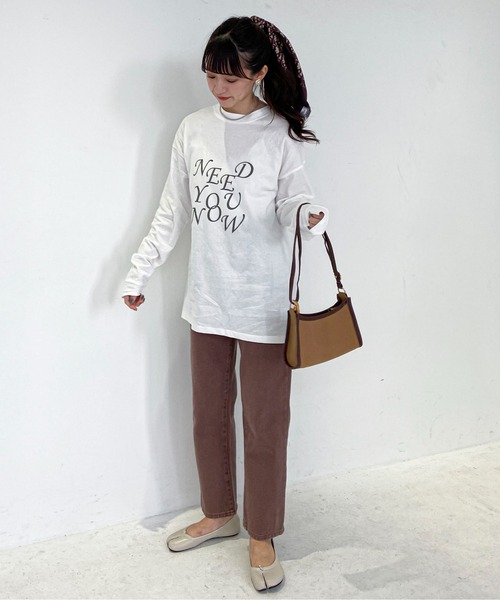 EPIMI E'PIMMY（エピミエピミー）の「《ユニセックス》アソートBIG-T（Tシャツ/カットソー・レディース・ホワイト/オフホワイト/杢グレー/ピンクベージュ・MEDIUM）」の5枚目の写真