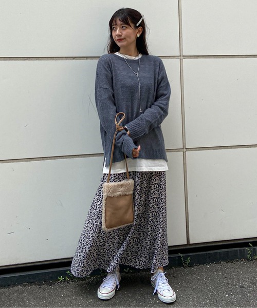 EPIMI E'PIMMY（エピミエピミー）の「《ユニセックス》アソートBIG-T（Tシャツ/カットソー・レディース・ホワイト/オフホワイト/杢グレー/ピンクベージュ・MEDIUM）」の10枚目の写真