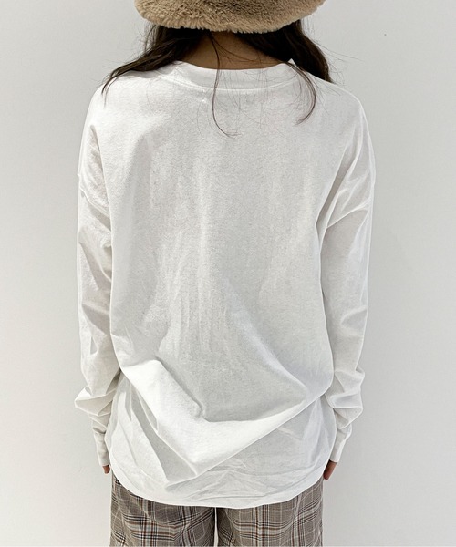 EPIMI E'PIMMY（エピミエピミー）の「《ユニセックス》アソートBIG-T（Tシャツ/カットソー・レディース・ホワイト/オフホワイト/杢グレー/ピンクベージュ・MEDIUM）」の9枚目の写真