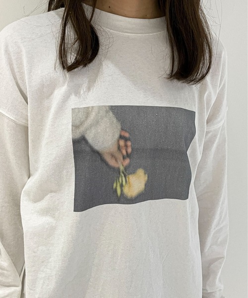 EPIMI E'PIMMY（エピミエピミー）の「《ユニセックス》アソートBIG-T（Tシャツ/カットソー・レディース・ホワイト/オフホワイト/杢グレー/ピンクベージュ・MEDIUM）」の15枚目の写真