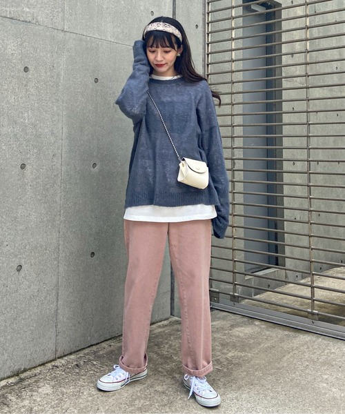 EPIMI E'PIMMY（エピミエピミー）の「《ユニセックス》アソートBIG-T（Tシャツ/カットソー・レディース・ホワイト/オフホワイト/杢グレー/ピンクベージュ・MEDIUM）」の14枚目の写真