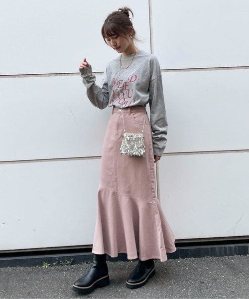 EPIMI E'PIMMY（エピミエピミー）の「《ユニセックス》アソートBIG-T（Tシャツ/カットソー・レディース・ホワイト/オフホワイト/杢グレー/ピンクベージュ・MEDIUM）」の22枚目の写真