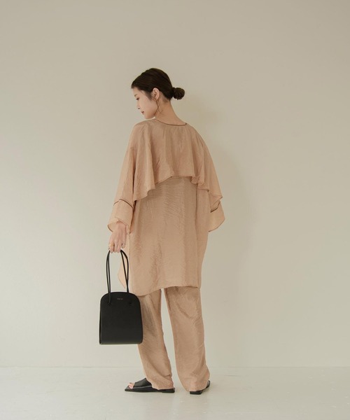 Amiur（エミレ）の「over frill set up（セットアップ・レディース・ブラック/ベージュ/グレー・FREE）」の10枚目の写真