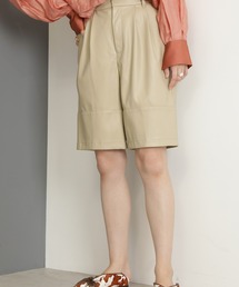 ROSE BUD | フェイクレザーハーフパンツ(その他パンツ)