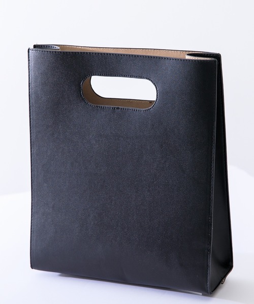 kutir(クティール)の「レザーショッパー(ハンドバッグ・メンズ・ブラック・FREE)」の6枚目の写真