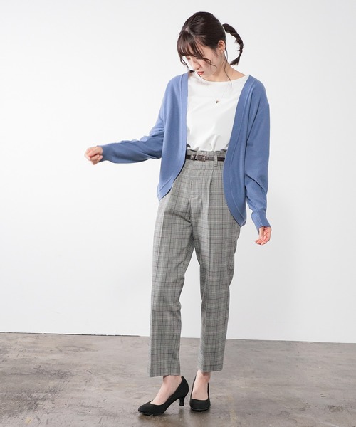 バーバリー ノバチェック パンツ ハイウエスト テーパードパンツ BURBERRY バーバリー パンツ ノバチェック チェック 36