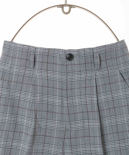Honeys（ハニーズ）の「チェックテーパードパンツ（その他パンツ・レディース・ベージュ×ブラック/ベージュ系その他/ブラウン系その他/グレー系その他・LL/S/M/L）」の8枚目の写真