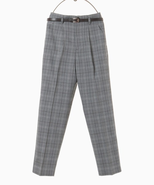 Honeys（ハニーズ）の「チェックテーパードパンツ（その他パンツ・レディース・ベージュ×ブラック/ベージュ系その他/ブラウン系その他/グレー系その他・LL/S/M/L）」の18枚目の写真