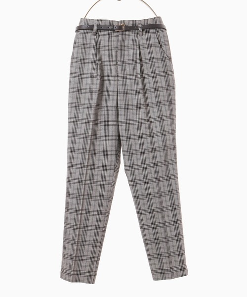 Honeys（ハニーズ）の「チェックテーパードパンツ（その他パンツ・レディース・ベージュ×ブラック/ベージュ系その他/ブラウン系その他/グレー系その他・LL/S/M/L）」の12枚目の写真