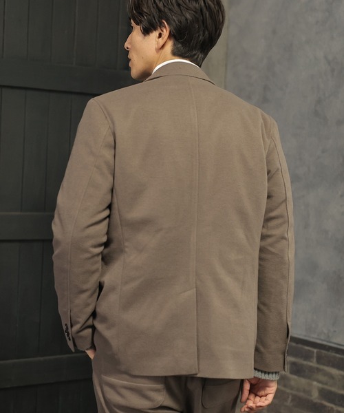 UNION STATION（ユニオンステーション）の「【セットアップ対応】エアリーフラノジャケット（テーラードジャケット・メンズ・ブラック/グレイッシュベージュ/チャコール・LL/S/M/L）」の20枚目の写真