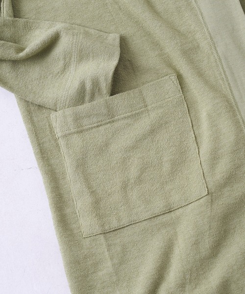 HANES(ヘインズ)の「【Hanes/ヘインズ】ソフトジャカードボタンレスカーディガン(カーディガン/ボレロ・レディース・オリーブ/ブラック/ブラウン・FREE)」の12枚目の写真