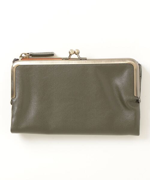 FUNALIVE（ファンアライブ）の「propellerheads 合皮がま口2つ折ロングウォレット（財布・レディース・ブラック/カーキ/ピンク/オレンジ/ブルー/マスタード/キャメル・FREE）」の3枚目の写真