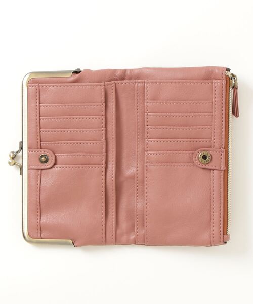 FUNALIVE（ファンアライブ）の「propellerheads 合皮がま口2つ折ロングウォレット（財布・レディース・ブラック/カーキ/ピンク/オレンジ/ブルー/マスタード/キャメル・FREE）」の14枚目の写真