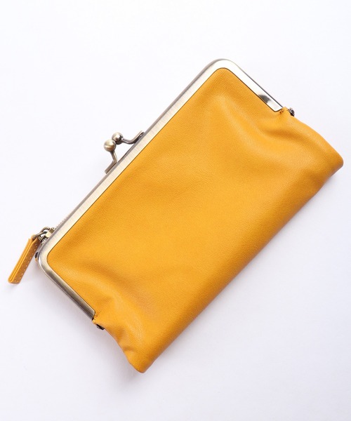 FUNALIVE（ファンアライブ）の「propellerheads 合皮がま口2つ折ロングウォレット（財布・レディース・ブラック/カーキ/ピンク/オレンジ/ブルー/マスタード/キャメル・FREE）」の5枚目の写真