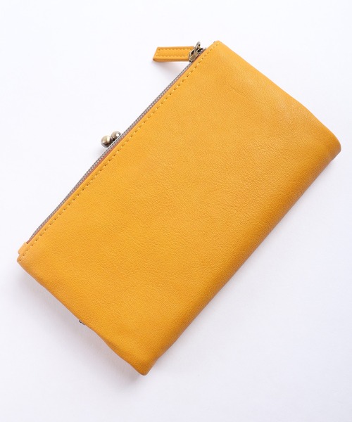 FUNALIVE（ファンアライブ）の「propellerheads 合皮がま口2つ折ロングウォレット（財布・レディース・ブラック/カーキ/ピンク/オレンジ/ブルー/マスタード/キャメル・FREE）」の13枚目の写真