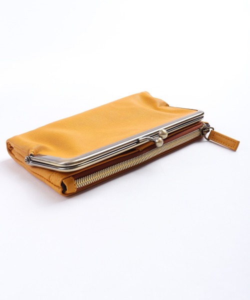 FUNALIVE（ファンアライブ）の「propellerheads 合皮がま口2つ折ロングウォレット（財布・レディース・ブラック/カーキ/ピンク/オレンジ/ブルー/マスタード/キャメル・FREE）」の8枚目の写真