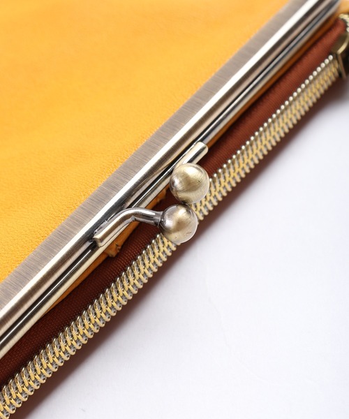 FUNALIVE（ファンアライブ）の「propellerheads 合皮がま口2つ折ロングウォレット（財布・レディース・ブラック/カーキ/ピンク/オレンジ/ブルー/マスタード/キャメル・FREE）」の16枚目の写真