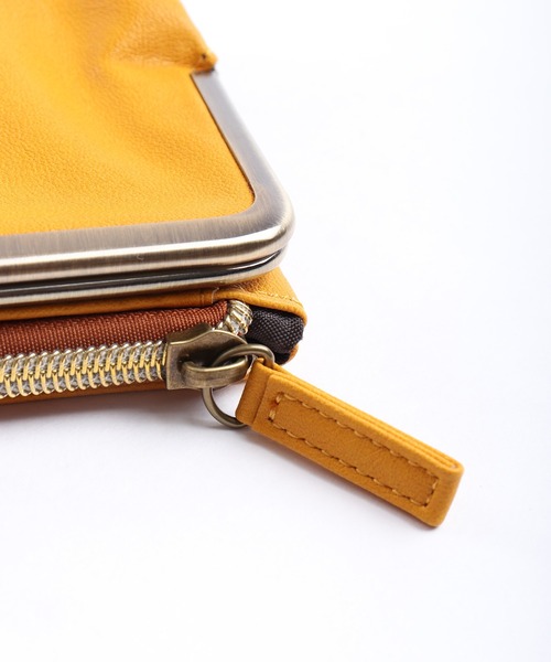 FUNALIVE（ファンアライブ）の「propellerheads 合皮がま口2つ折ロングウォレット（財布・レディース・ブラック/カーキ/ピンク/オレンジ/ブルー/マスタード/キャメル・FREE）」の15枚目の写真