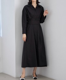 ウエストタックシャツワンピ