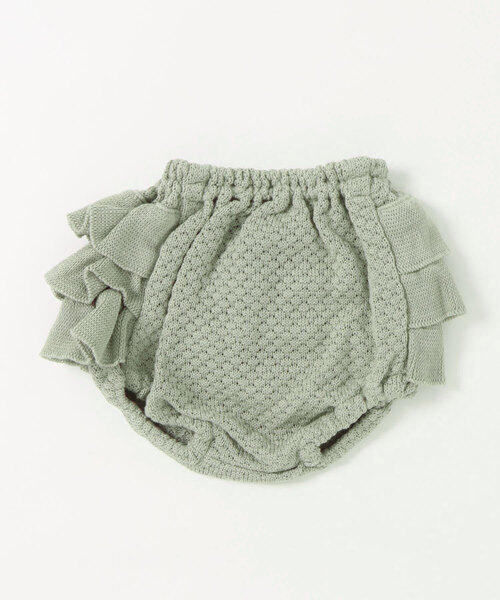mimi poupons（ミミプポン）の「フリルパンツ ニット グレー（その他ベビー用品・キッズ・グレー・ONE SIZE）」の3枚目の写真