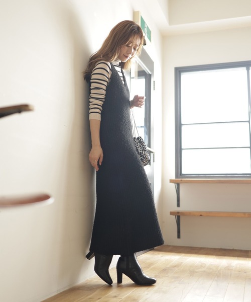 SESTO（セスト）の「スクエアトゥストレッチショートブーツ（ブーツ・レディース・ブラック/グレー/ブラウン/ブラック系その他/アイボリー・LL/M/L/3L/S）」の22枚目の写真