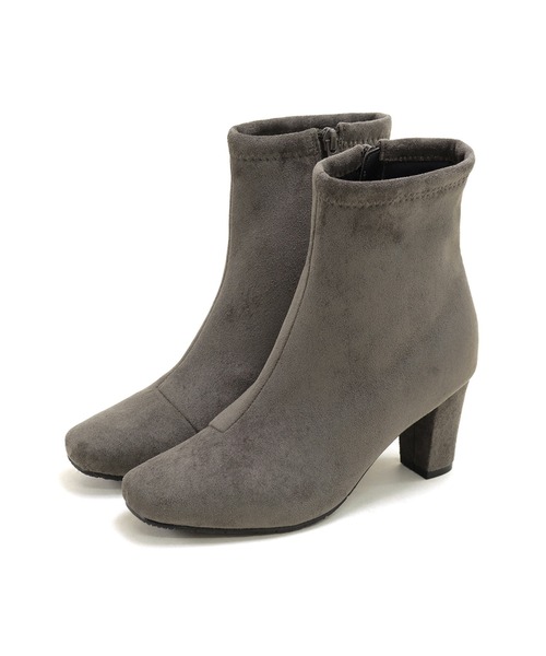 SESTO（セスト）の「スクエアトゥストレッチショートブーツ（ブーツ・レディース・ブラック/グレー/ブラウン/ブラック系その他/アイボリー・LL/M/L/3L/S）」の9枚目の写真