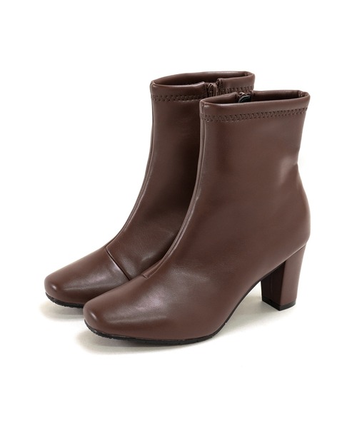 SESTO（セスト）の「スクエアトゥストレッチショートブーツ（ブーツ・レディース・ブラック/グレー/ブラウン/ブラック系その他/アイボリー・LL/M/L/3L/S）」の10枚目の写真