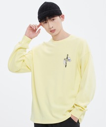 【ROMANTIC CROWN】HAND SIGN LONG SLEEVE / ロマンティッククラウン ハンドサイン グラフィック ロングスリーブ Tシャツ