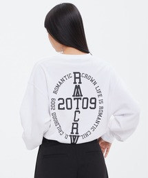 【ROMANTIC CROWN】HAND SIGN LONG SLEEVE / ロマンティッククラウン ハンドサイン グラフィック ロングスリーブ Tシャツ