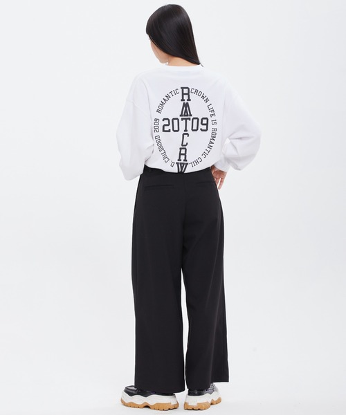 ROMANTIC CROWN(ロマンティッククラウン)の「【ROMANTIC CROWN】HAND SIGN LONG SLEEVE / ロマンティッククラウン ハンドサイン グラフィック ロングスリーブ Tシャツ(Tシャツ/カットソー・メンズ・ネイビー/ホワイト/ライトイエロー・SMALL/MEDIUM/LARGE/X-LARGE)」の5枚目の写真