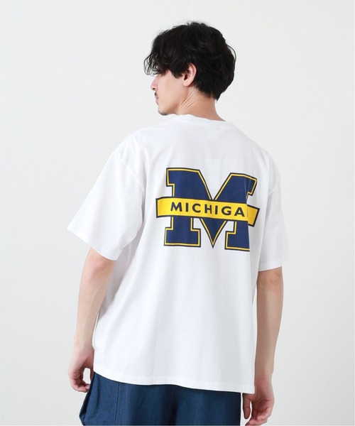 JOURNAL STANDARD SELECT(ジャーナルスタンダードセレクト)の「【MICHIGAN × JOURNAL STANDARD】ミシガン ウルヴァリンズ 別注 Tシャツ(Tシャツ/カットソー・メンズ・ホワイト/グレー/イエロー・MEDIUM/LARGE)」の2枚目の写真