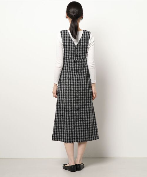 PICCIN(ピッチン)の「前後2WAYチェックジャンパースカート(ジャンパースカート・レディース・ブラック/ブラウン・M/L)」の20枚目の写真