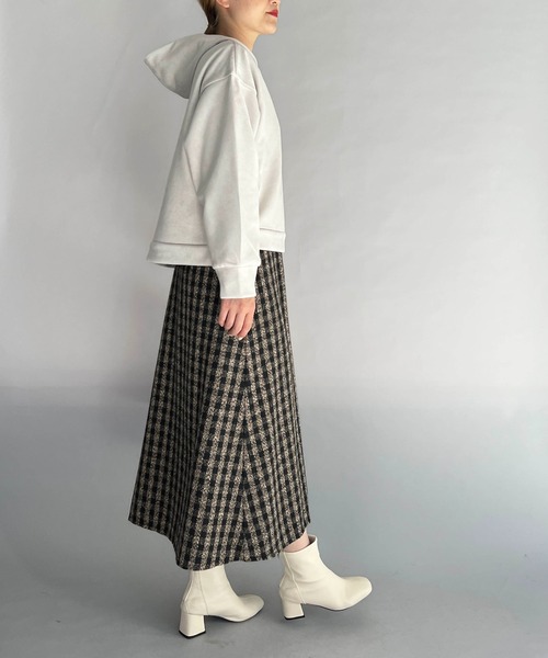 PICCIN(ピッチン)の「前後2WAYチェックジャンパースカート(ジャンパースカート・レディース・ブラック/ブラウン・M/L)」の3枚目の写真