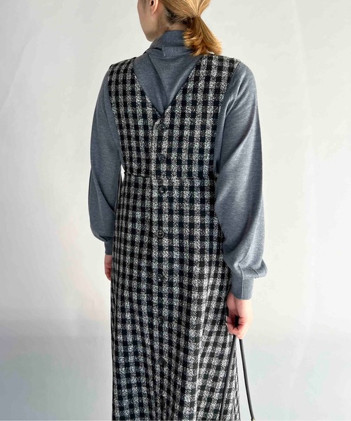 PICCIN(ピッチン)の「前後2WAYチェックジャンパースカート(ジャンパースカート・レディース・ブラック/ブラウン・M/L)」の22枚目の写真