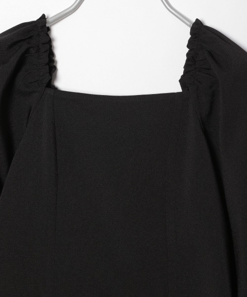 Me%（ミィパーセント）の「スクエアネックミニワンピース（ワンピース・レディース・ベージュ/ブラック・FREE）」の19枚目の写真