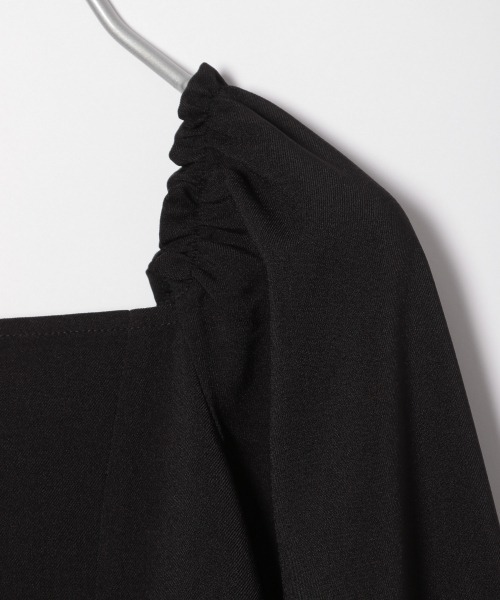 Me%（ミィパーセント）の「スクエアネックミニワンピース（ワンピース・レディース・ベージュ/ブラック・FREE）」の20枚目の写真