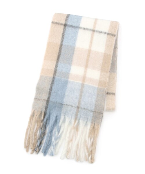 DRESKIP（ドレスキップ）の「◆ボリュームチェックストール（ストール/ショール・レディース・ベージュ系その他2/ブラック系1/イエロー系9・00）」の9枚目の写真