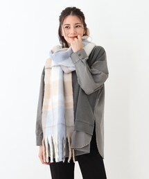 DRESKIP | ボリュームチェックストール【藤本美貴さん着用商品】(ストール/ショール)