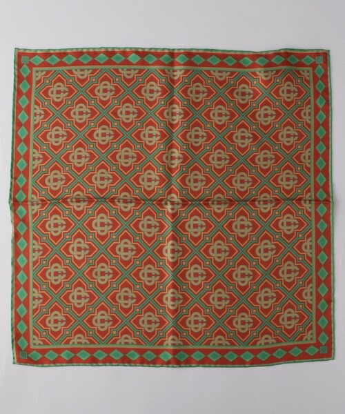 新品　タグ付き　Casablanca　 カサブランカ　 シルクスカーフ スカーフ SMALL SILK SCARF APS25―ACC