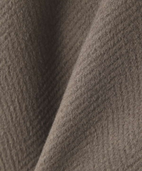 N.（N. Natural Beauty Basic）（エヌエヌナチュラルビューティーベーシック）の「◆へリンボンコート（ノーカラーコート・レディース・グレー/ダークブラウン・MEDIUM）」の15枚目の写真