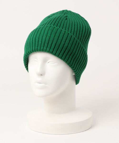 Blue Standard （ブルースタンダード）の「【BLUE STANDARD/ブルースタンダード】静電気軽減　裏フリースリブニットワッチ ビーニー（ニットキャップ/ビーニー・メンズ・ライトグレー/ライトブルー/ブラック/ホワイト/チャコールグレー/ベージュ/ネイビー/オリーブ/ラベンダー/ワイン/オレンジ系その他/グリーン・FREE）」の7枚目の写真